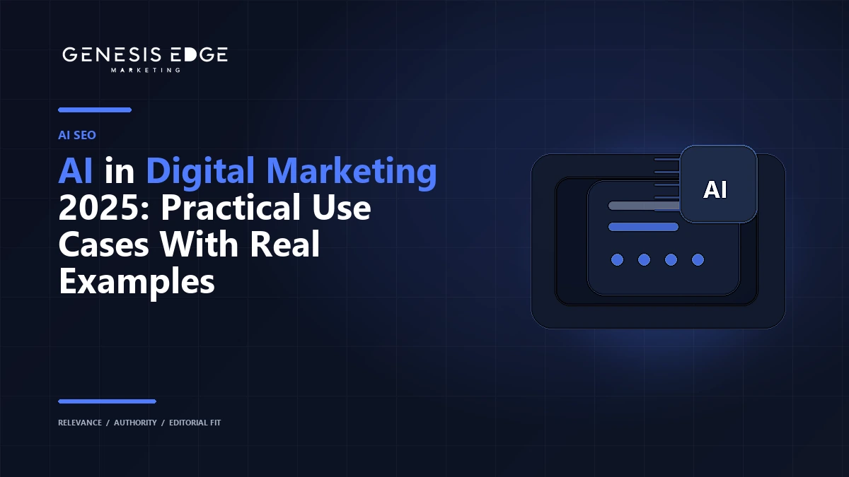 AI in Digital Marketing 2025: Practical Use Cases With Real Examples blog cover image