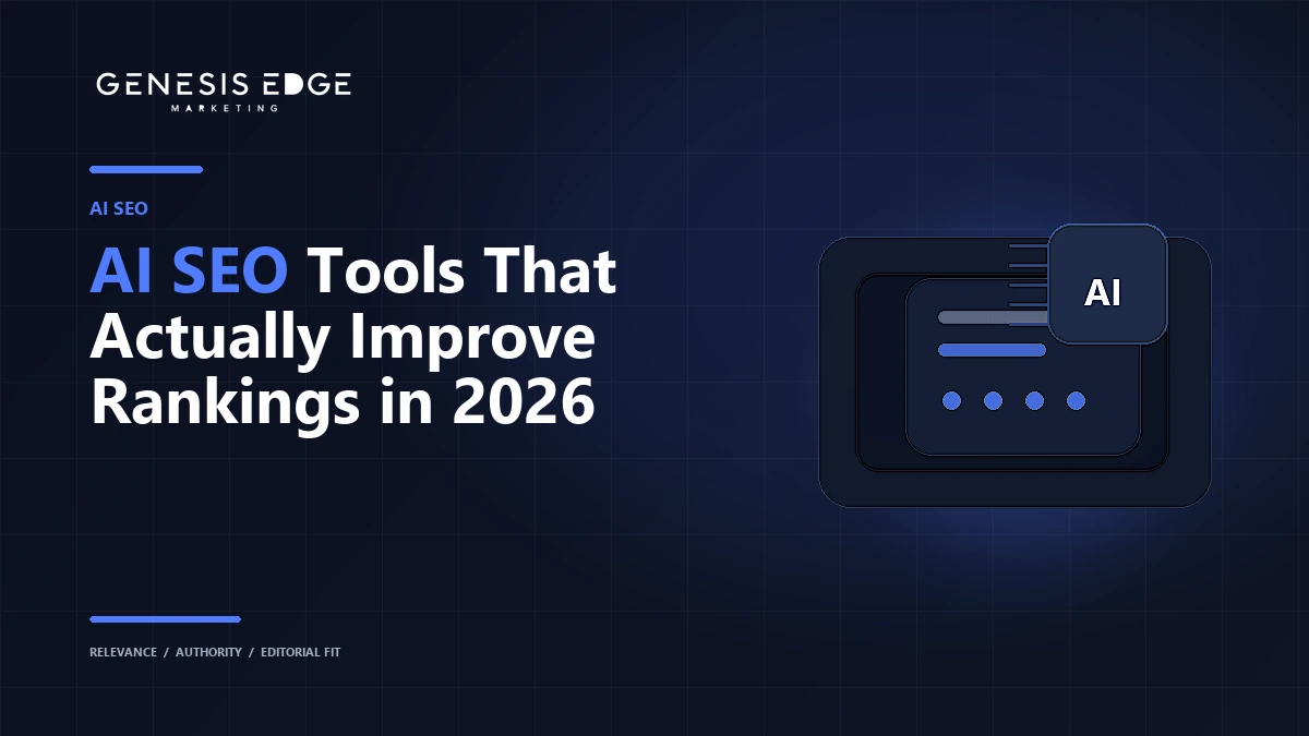AI SEO Tools That Actually Improve Rankings in 2026 blog cover image