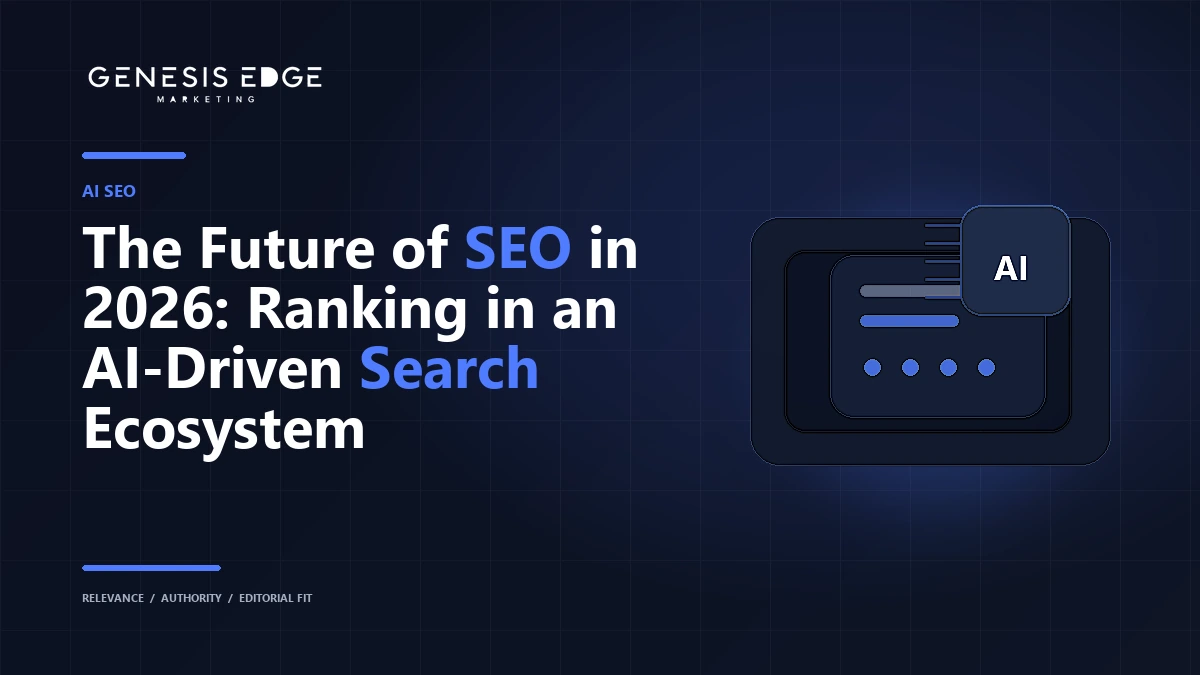 The Future of SEO in 2026: Ranking in an AI-Driven Search Ecosystem blog cover image