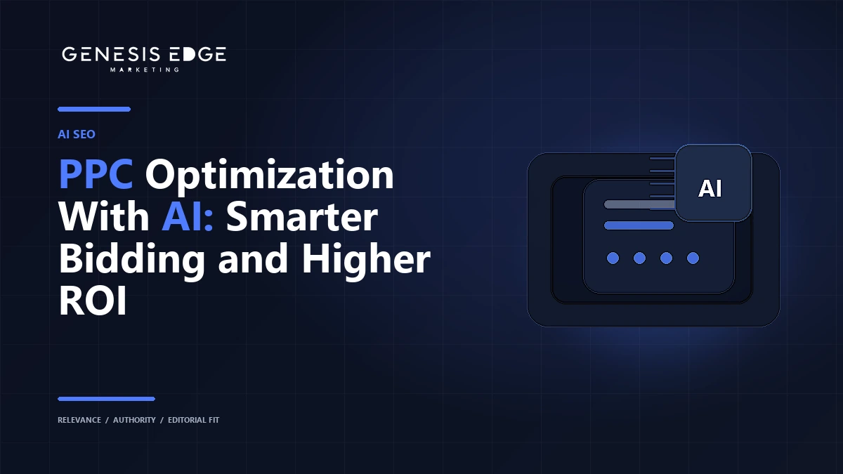 PPC Optimization With AI: Smarter Bidding and Higher ROI in 2025 blog cover image