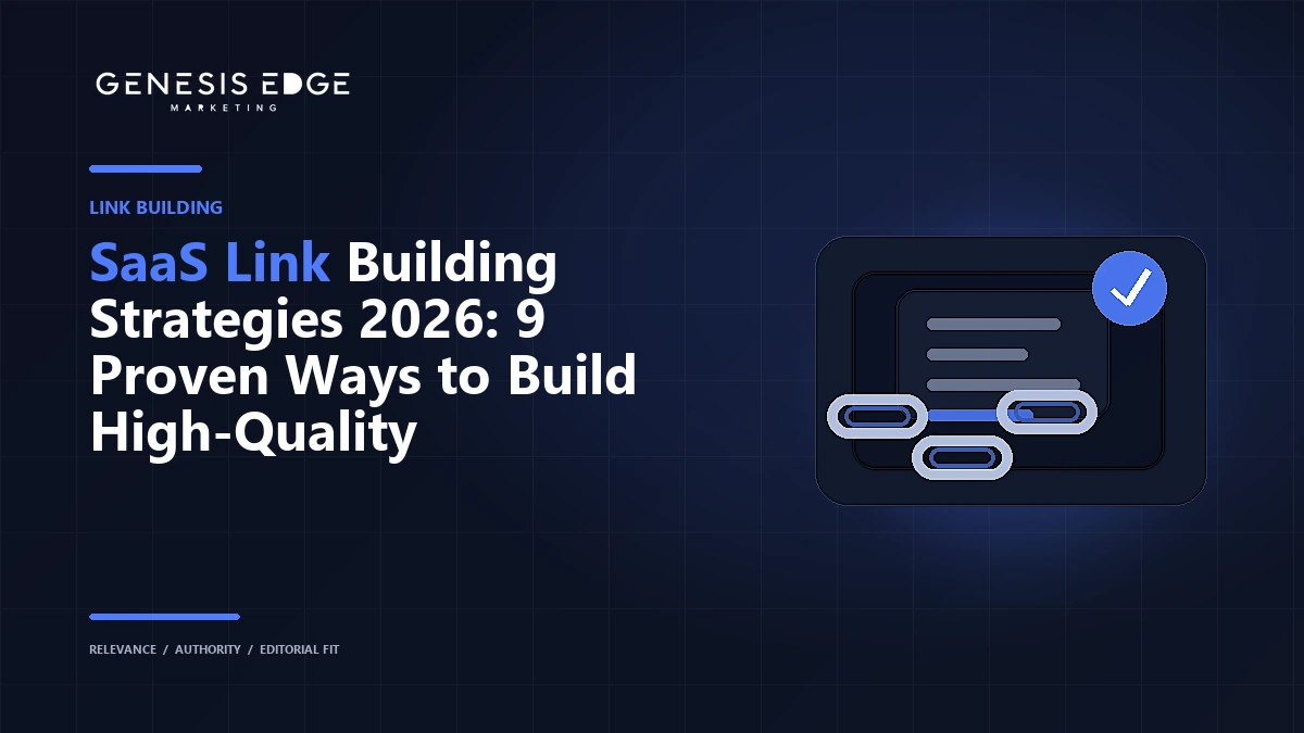 SaaS Link Building Strategies 2026: 9 Proven Ways to Build High-Quality Backlinks blog cover image