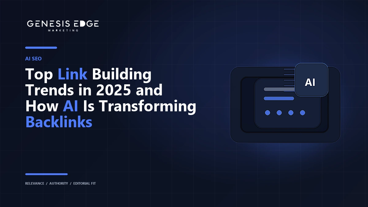 Top Link Building Trends in 2025 and How AI Is Transforming Backlinks blog cover image